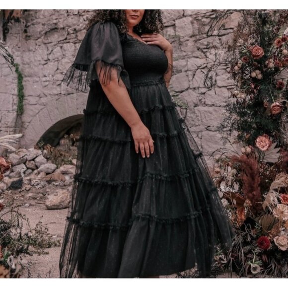 JessaKae Dresses & Skirts - Jessakae Women's Sz 2X Black Senna Tulle Dress